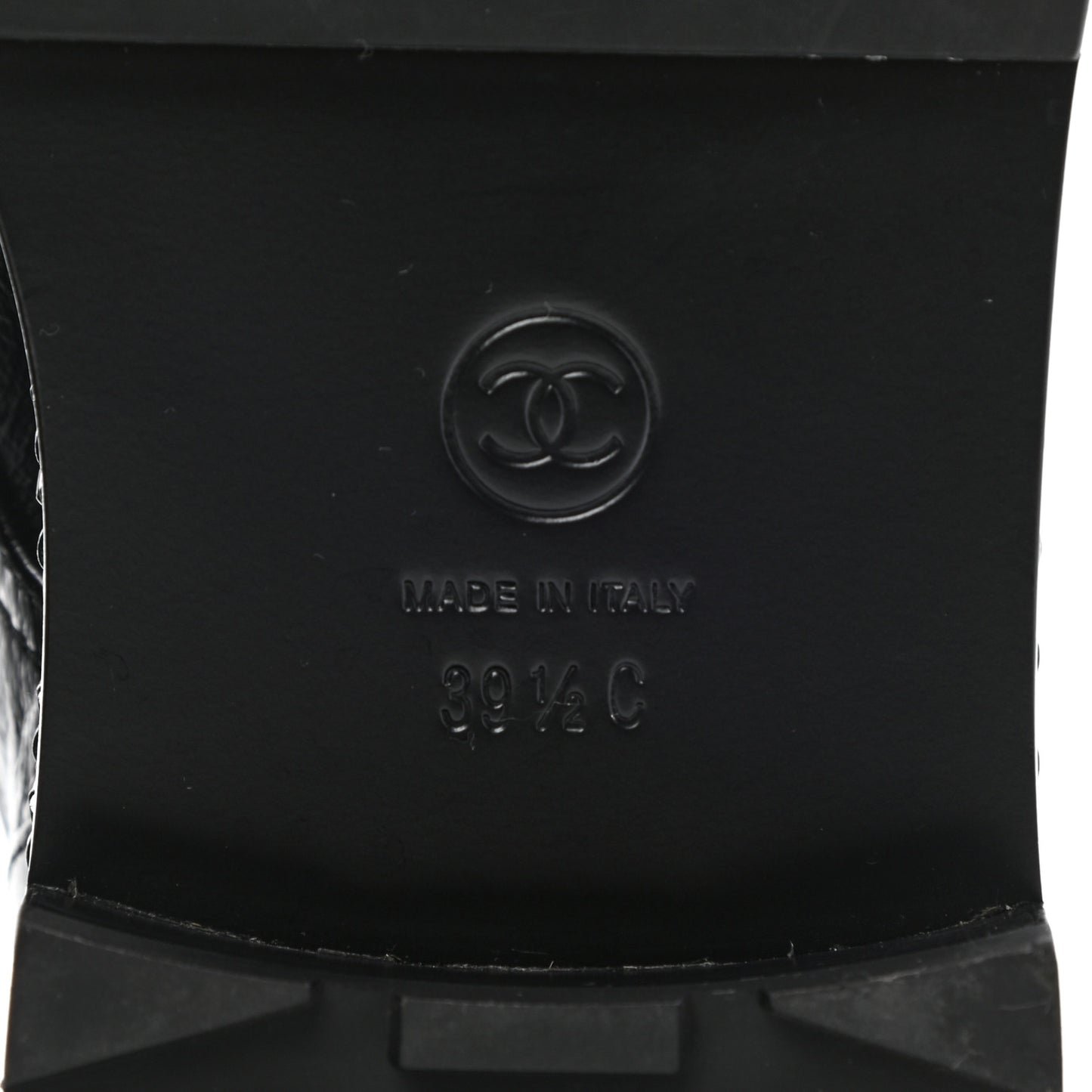 Crackled Calfskin Velvet Pearl Combat Short Boots 39.5 Black