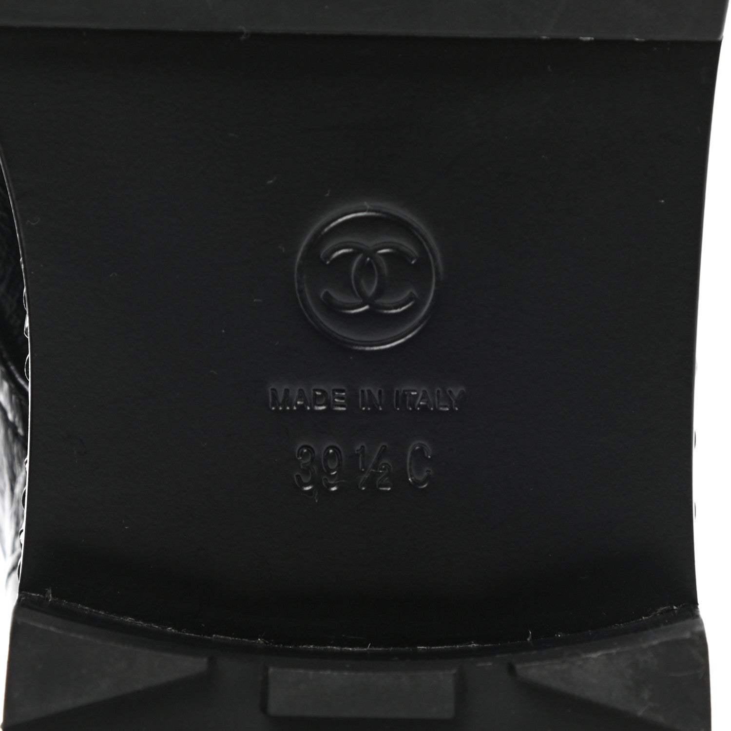 Chanel Crackled Calfskin Velvet Pearl Combat Short Boots 39.5 Black 6 of 10