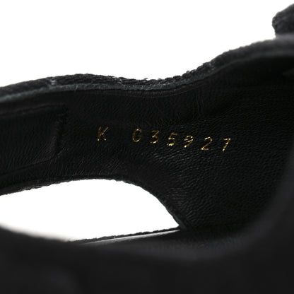 Chanel Denim Printed Dad Sandals 39 Black 9 of 12