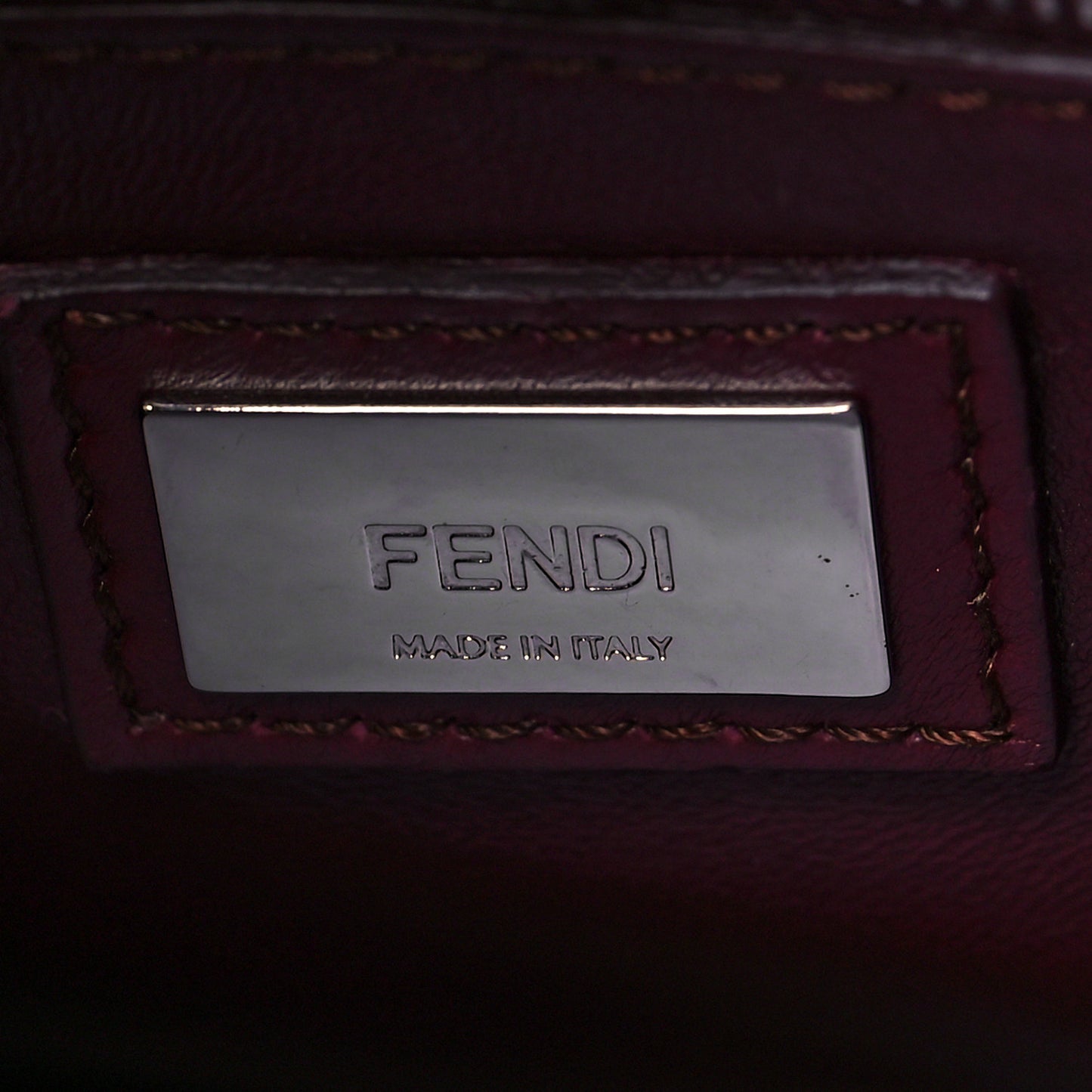 Nappa Mini Peekaboo Iconic Satchel Bordeaux