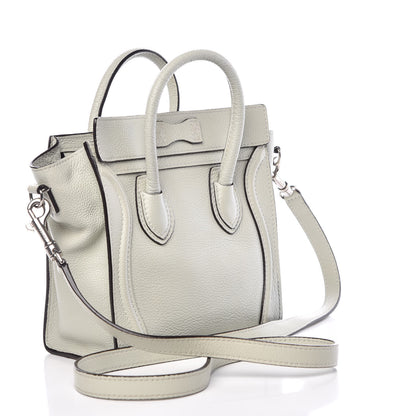 Celine Drummed Calfskin Nano Luggage Lune 4 of 18
