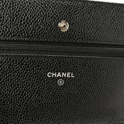 Chanel Caviar Quilted Wallet on Chain WOC Black 5 of 11
