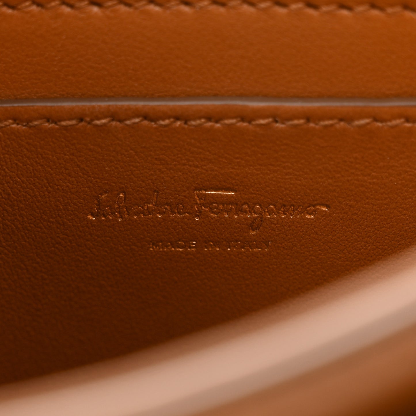 Calfskin Small Vela Flap Bag Brown