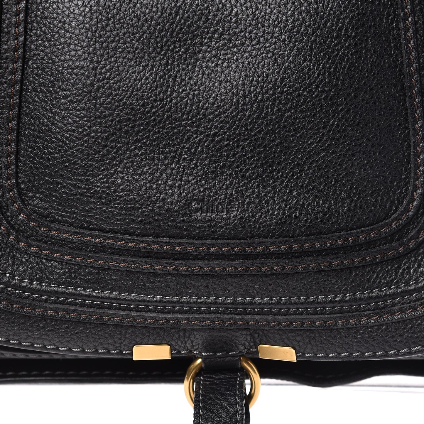 Calfskin Medium Marcie Satchel Black