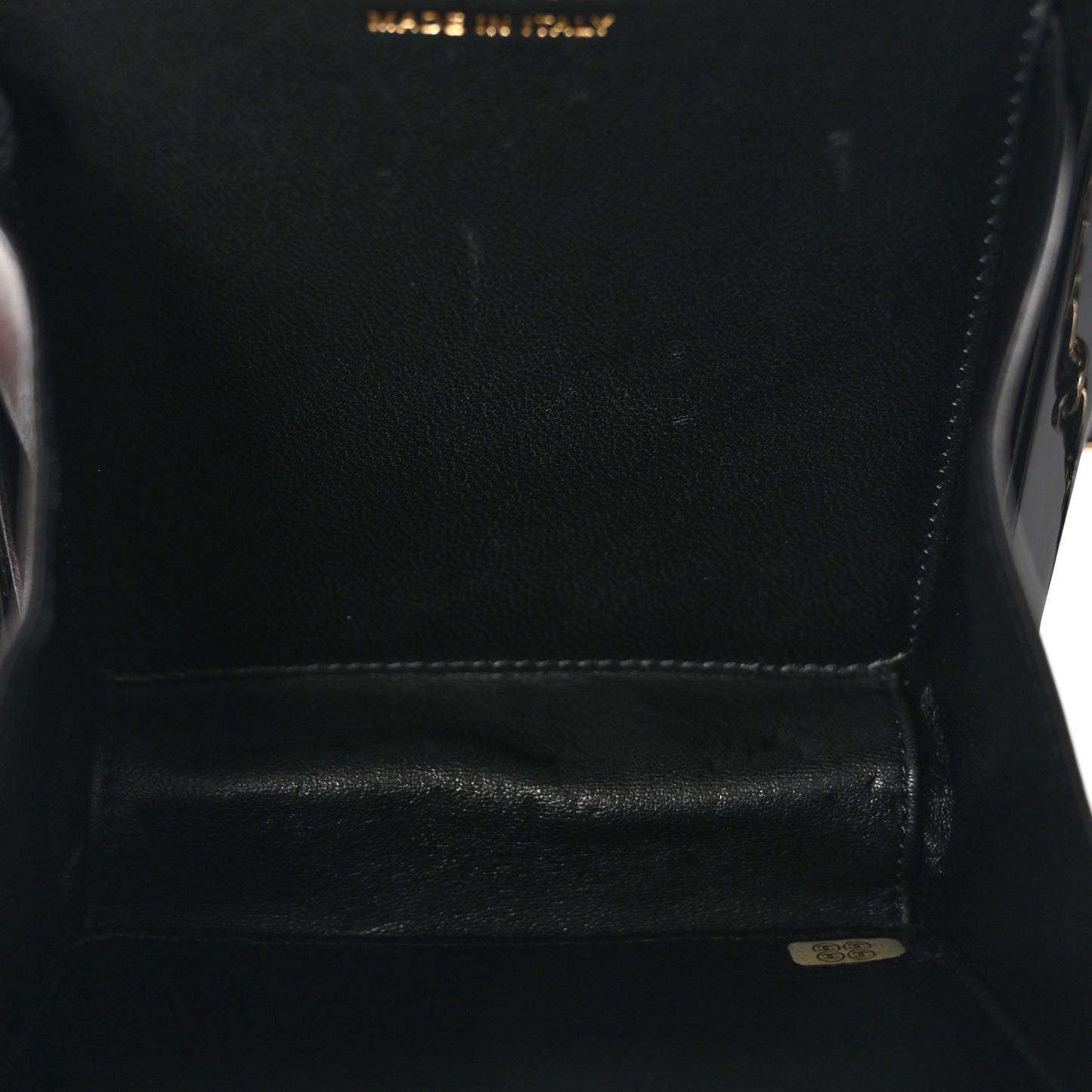 Plexiglass Perfume Bottle Clutch Black