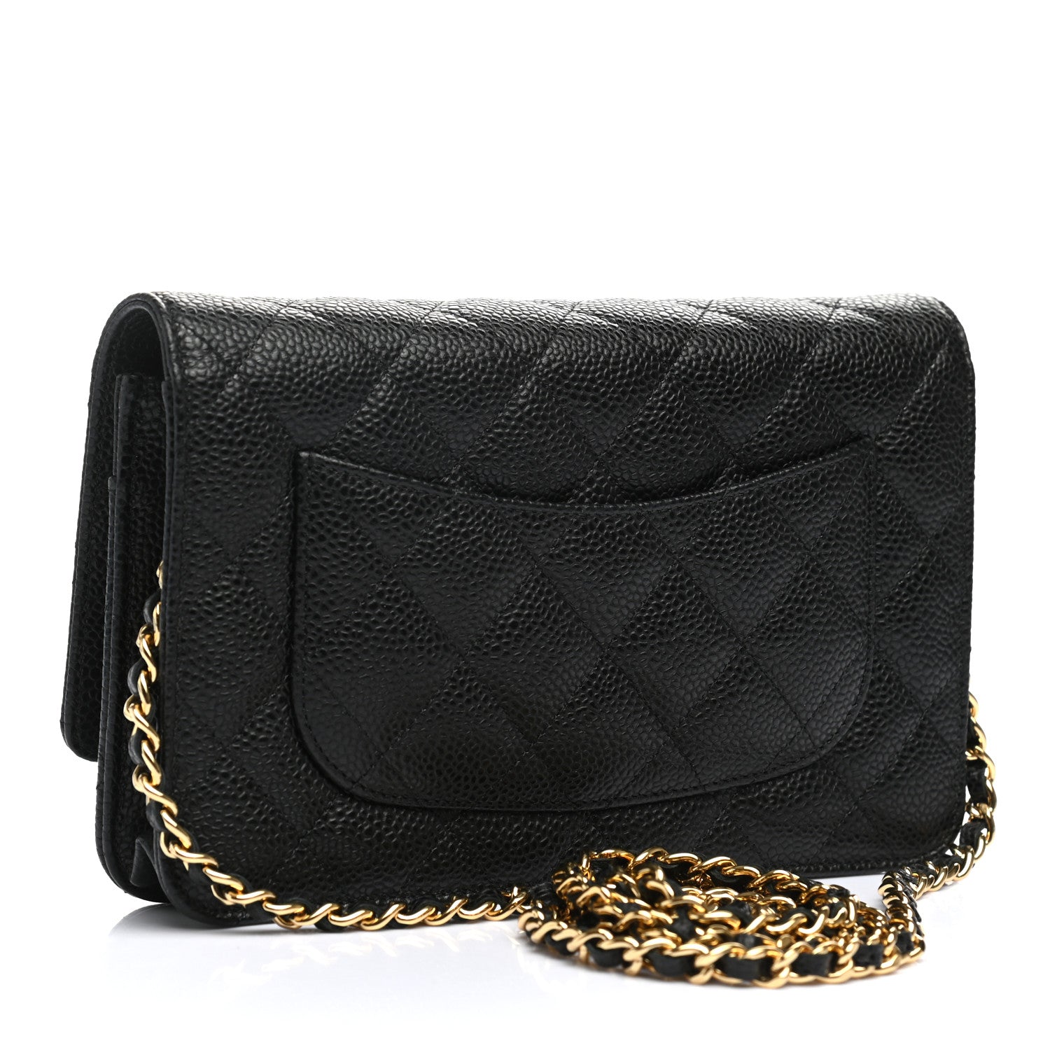 Chanel Caviar Quilted Wallet On Chain WOC Black 2 of 12