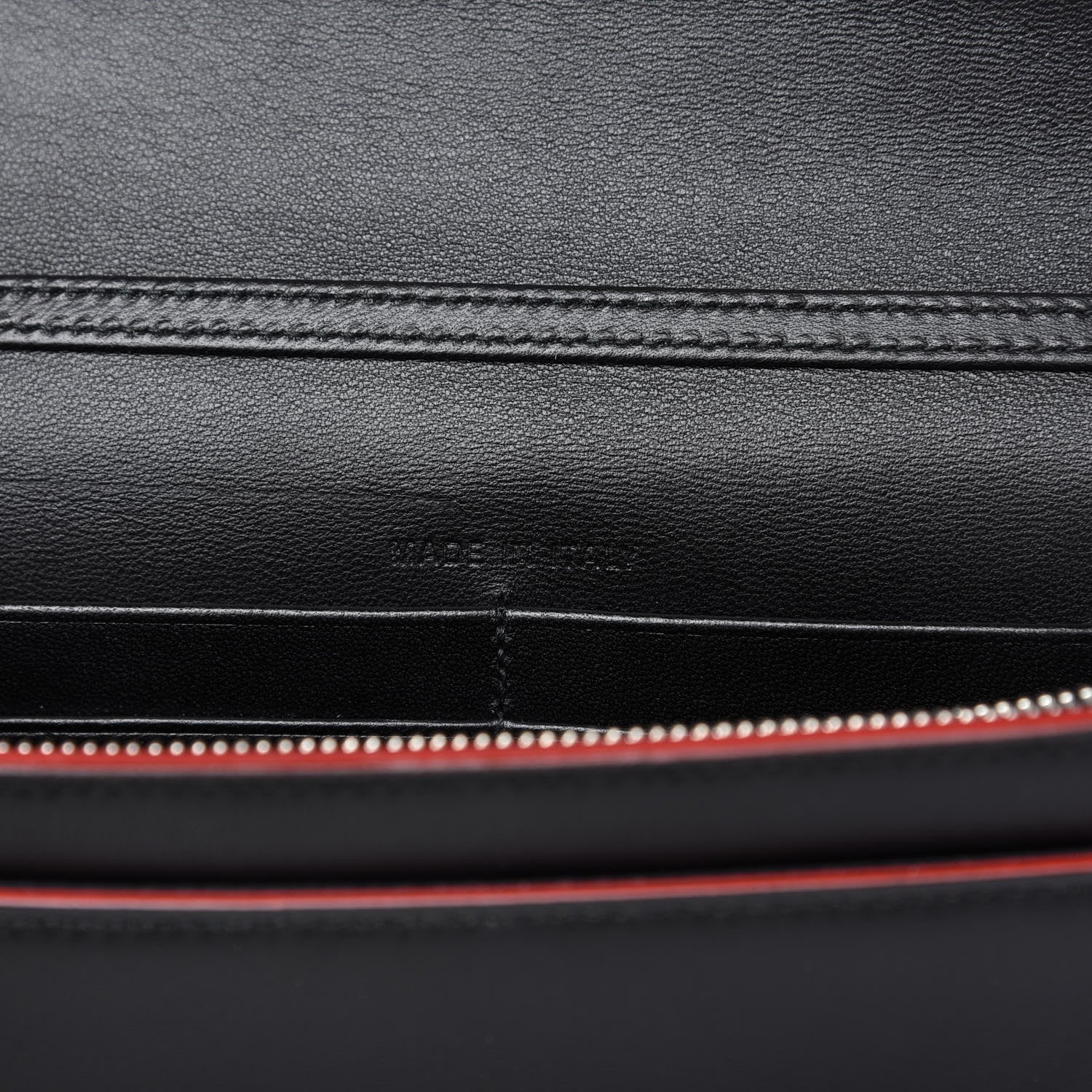 Christian Dior X CHRIS MARTIN Calfskin Wallet On Chain WOC Black Multicolor 9 of 10