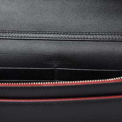 Christian Dior X CHRIS MARTIN Calfskin Wallet On Chain WOC Black Multicolor 9 of 10