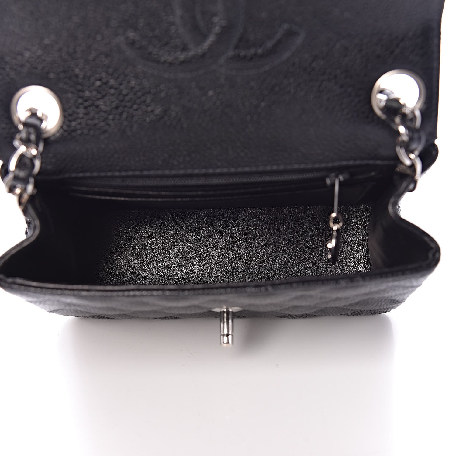 Chanel Caviar Quilted Mini Square Flap Black 5 of 12