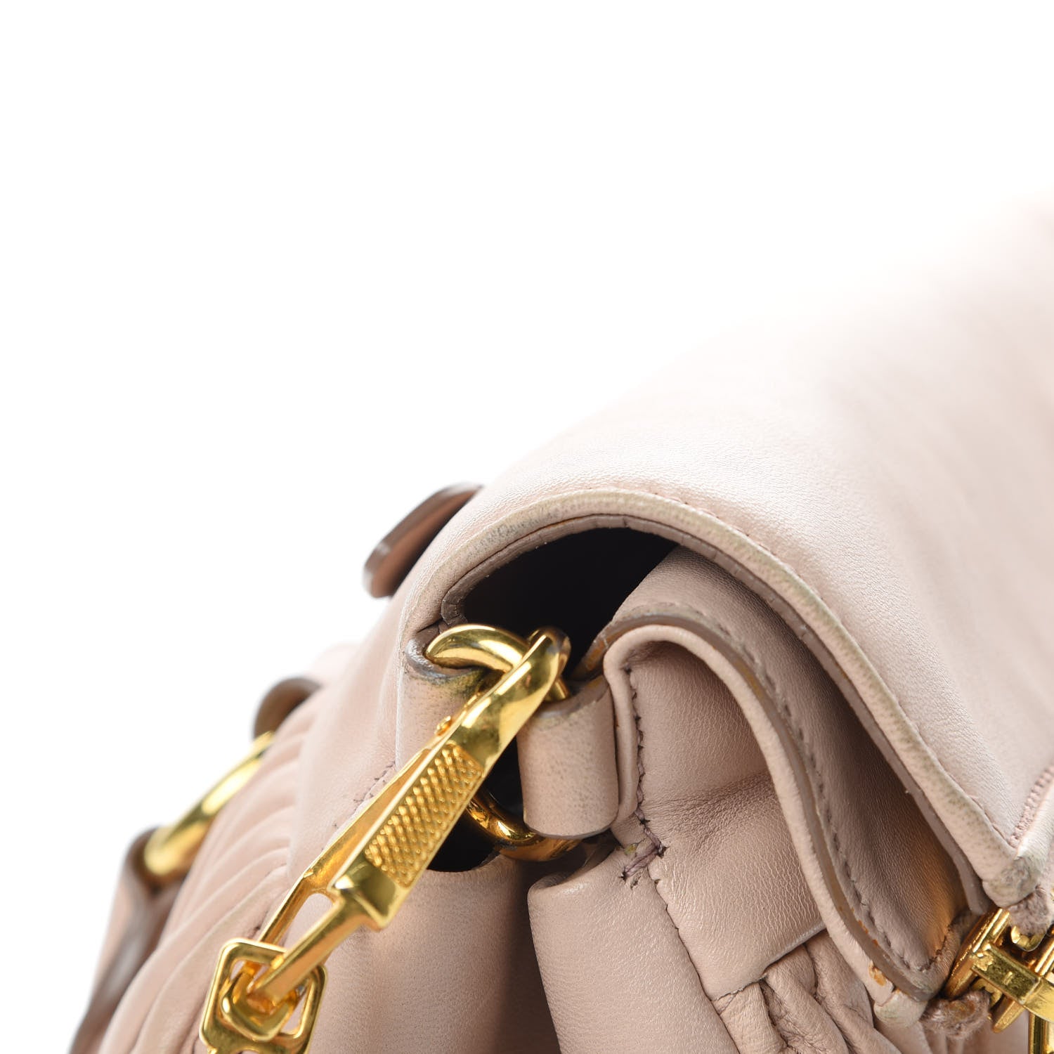 Miu Miu Nappa Matelasse Top Handle Bag Cammeo 17 of 18