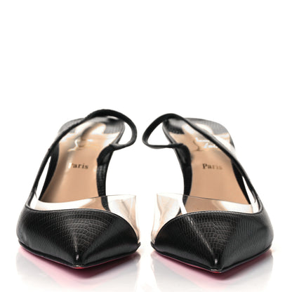 Christian Louboutin Calf Zarli PVC Optisexy 70 Pumps 38.5 Black 2 of 9