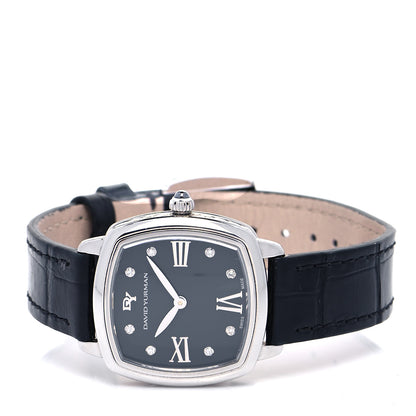 David Yurman Stainless Steel Alligator Diamond 27mm Albion Quartz Watch Black 2 of 5