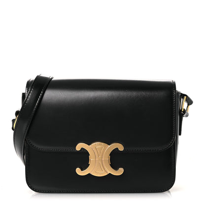 Celine Shiny Calfskin Teen Triomphe Black 1 of 12