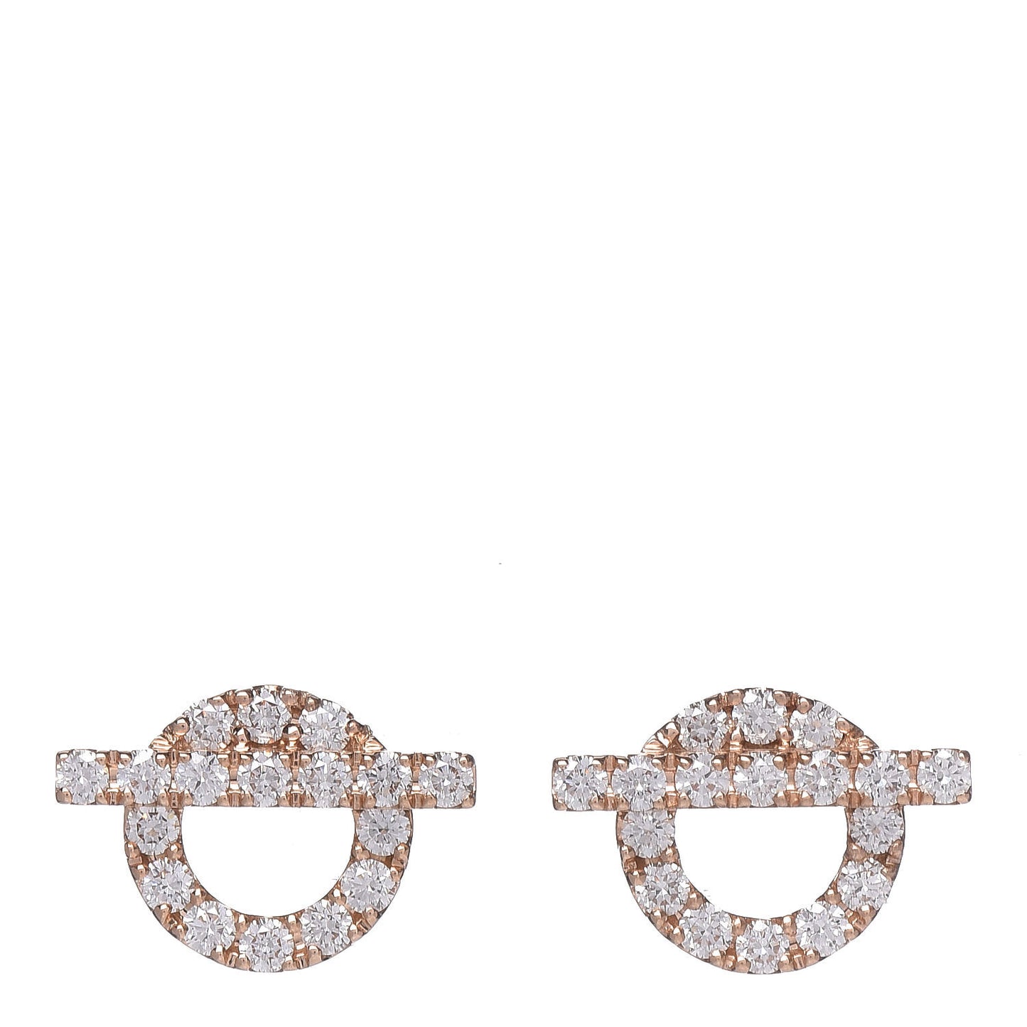 18K Rose Gold Diamond Finesse Earrings