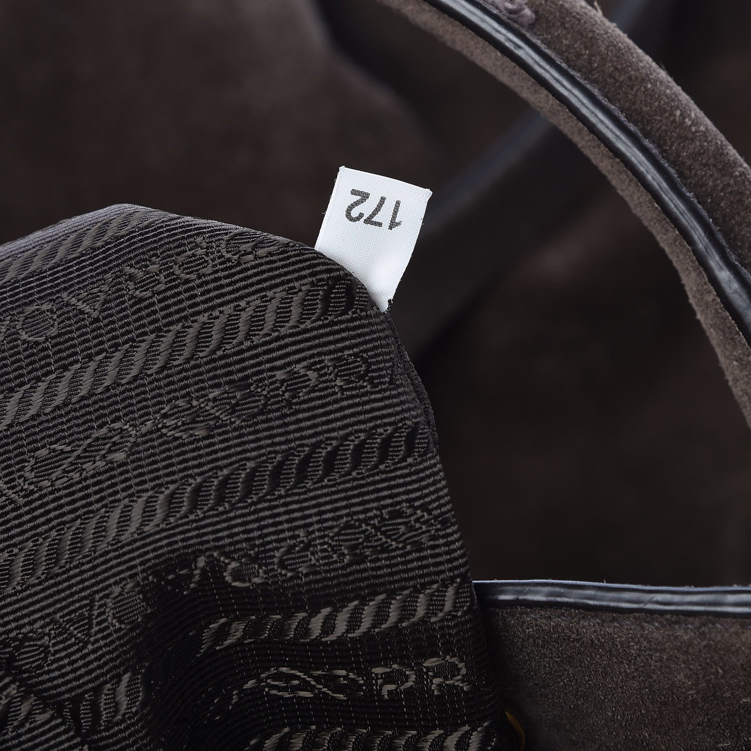 Prada Suede Scamosciato Tote Grafite 7 of 18