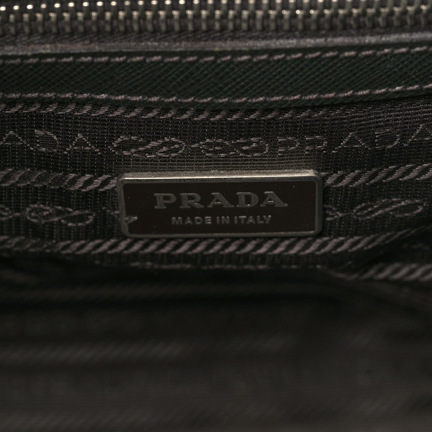 Prada Saffiano Travel Bag Militare 6 of 11