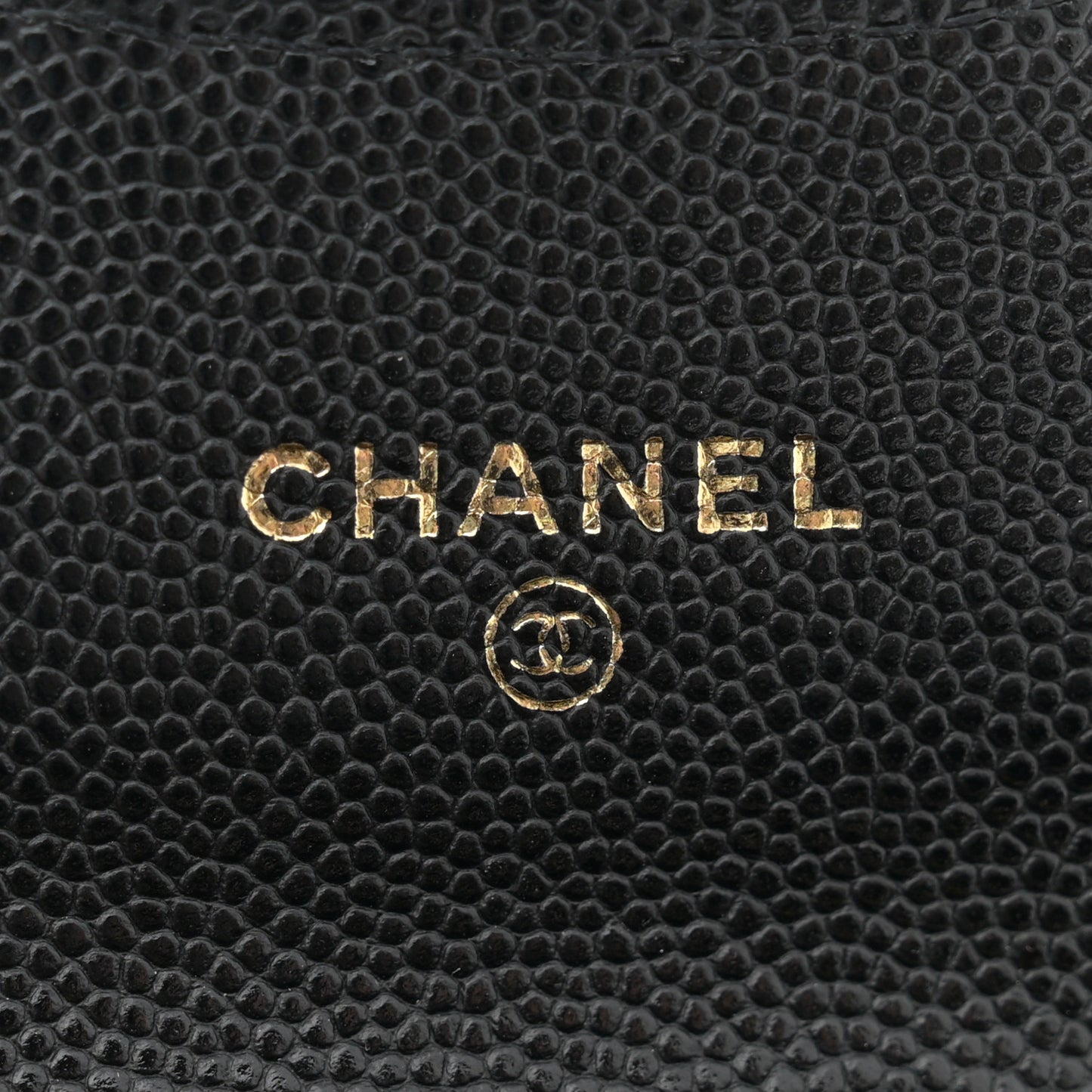 Caviar Quilted Mini Chain Belt Bag Black