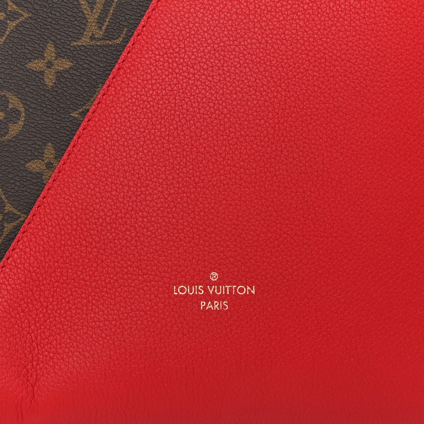 Calfskin Monogram Kimono Tote Cherry