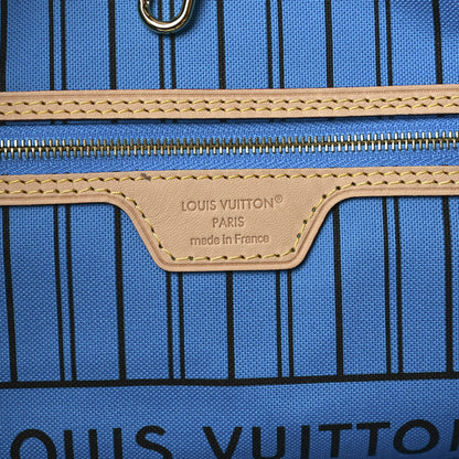 Louis Vuitton Monogram Inside Out Neverfull Bandouliere MM Gaston Blue 6 of 9