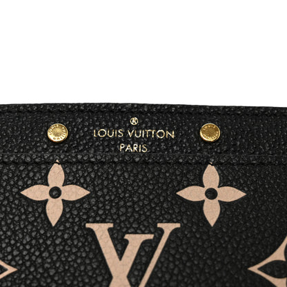 Louis Vuitton LOUIS VUITTON Empreinte Card Holder Black Beige 7 of 7
