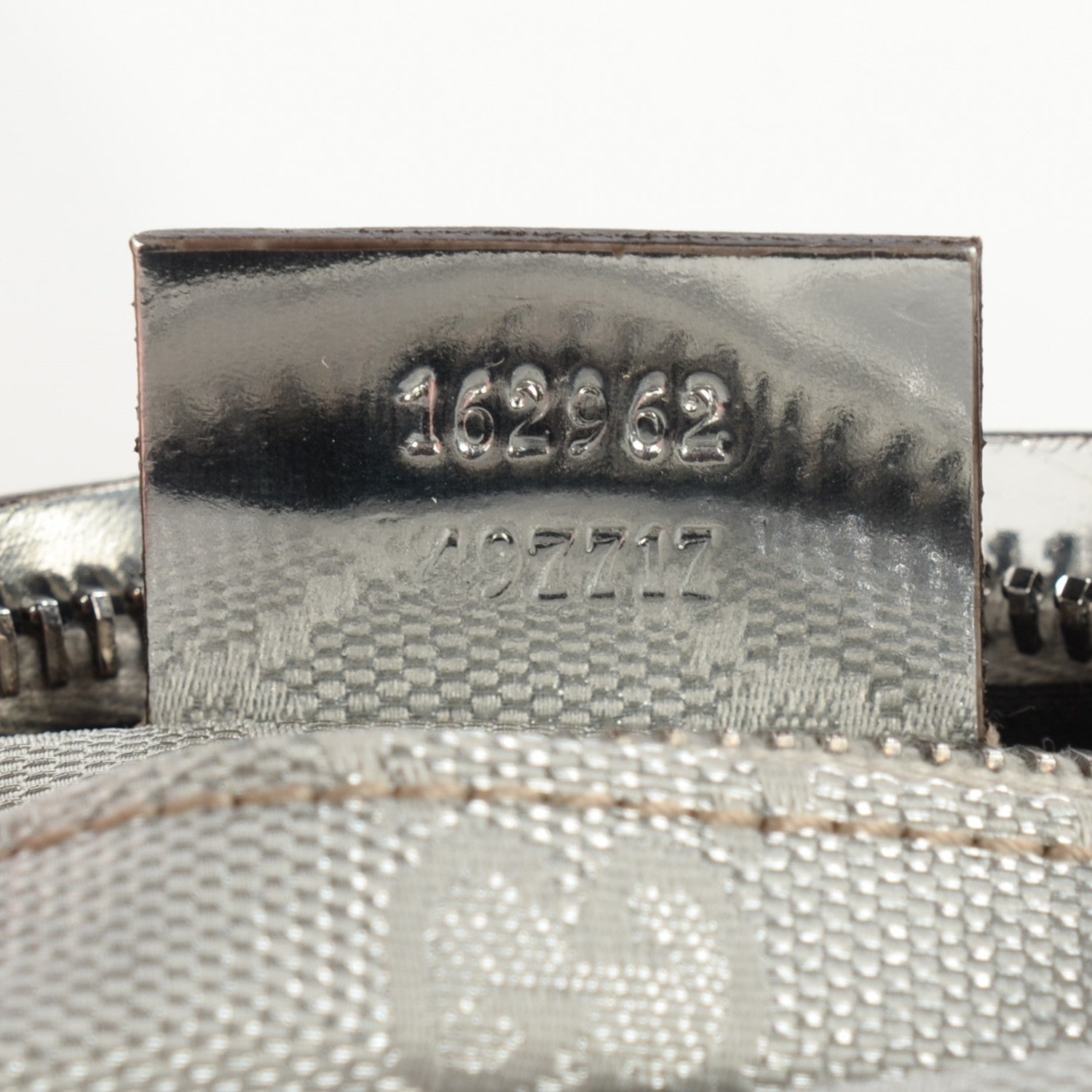Gucci GG Monogram Web Double Pocket Belt Bag Silver 6 of 7