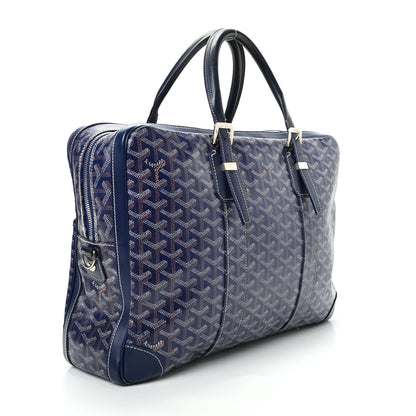 Goyard Goyardine Ambassade MM Briefcase Navy 3 of 10
