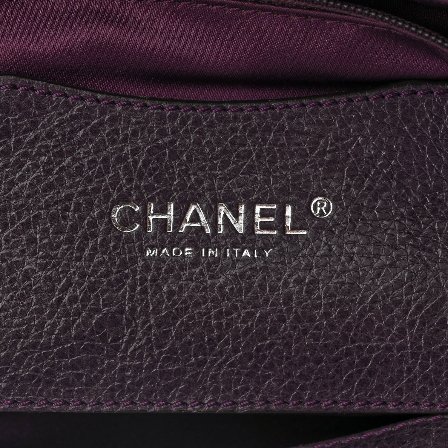 Chanel Glazed Calfskin Large On The Road Tote Purple 6 of 12