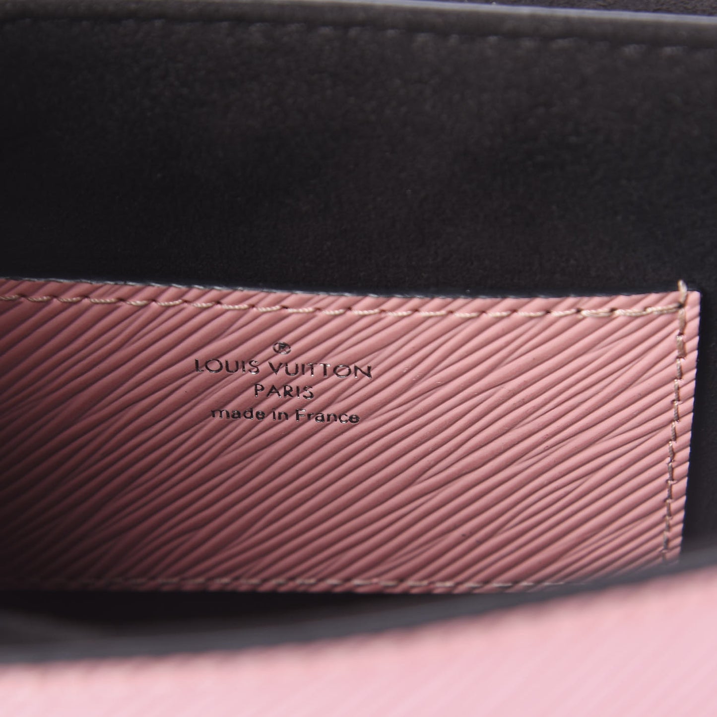 Epi Braided Twist Shoulder Bag MM Rose Ballerine