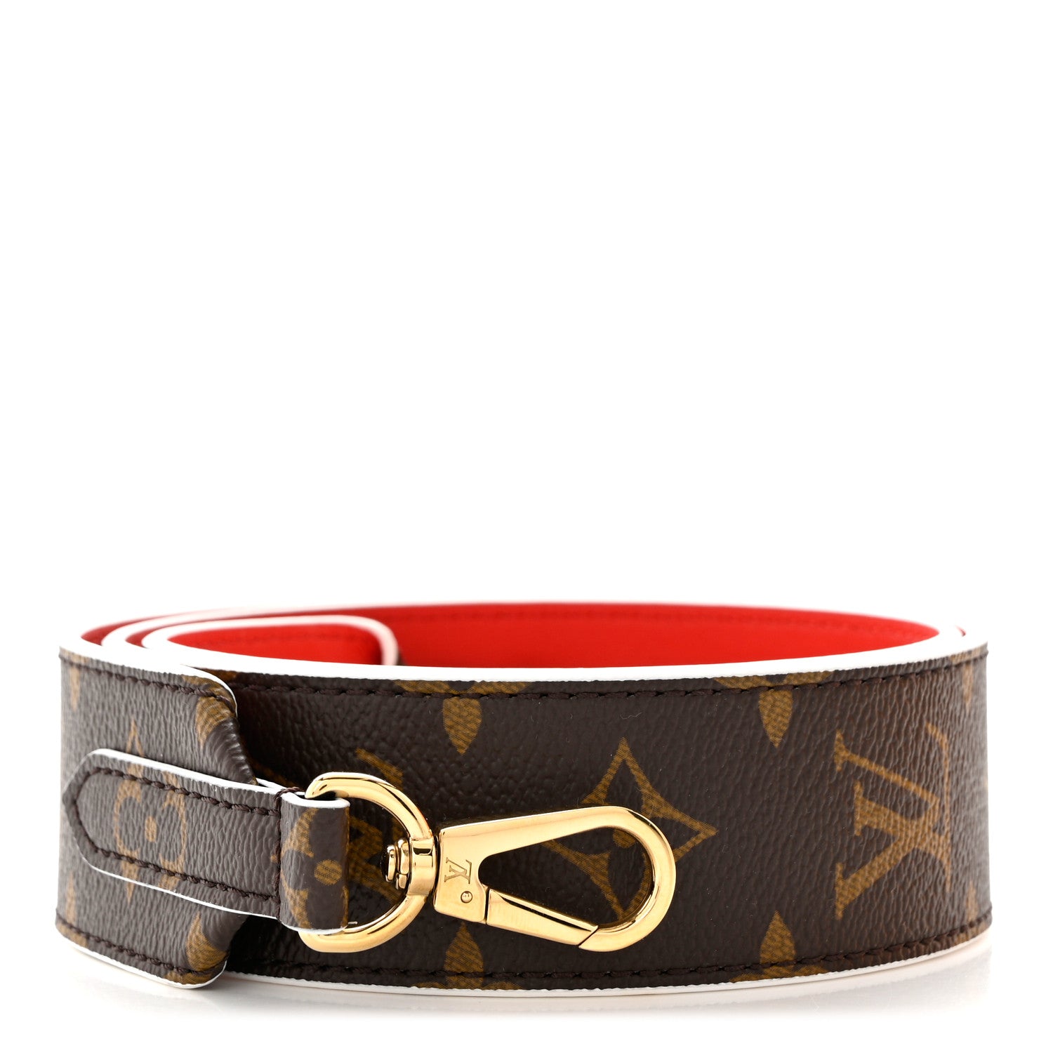 Louis Vuitton Monogram Bandouliere Shoulder Strap Red 1 of 6