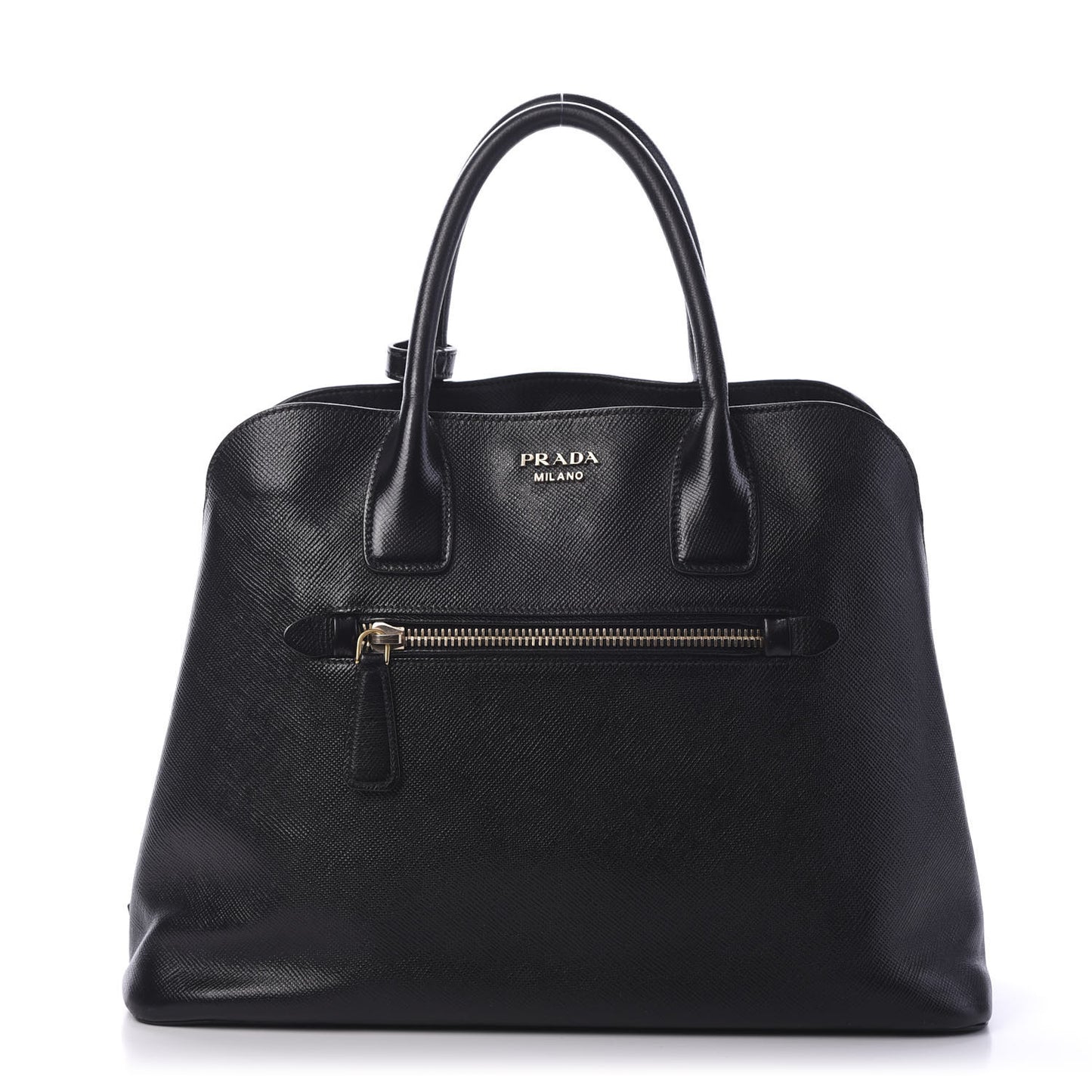 Saffiano Cuir Open Promenade Tote Black