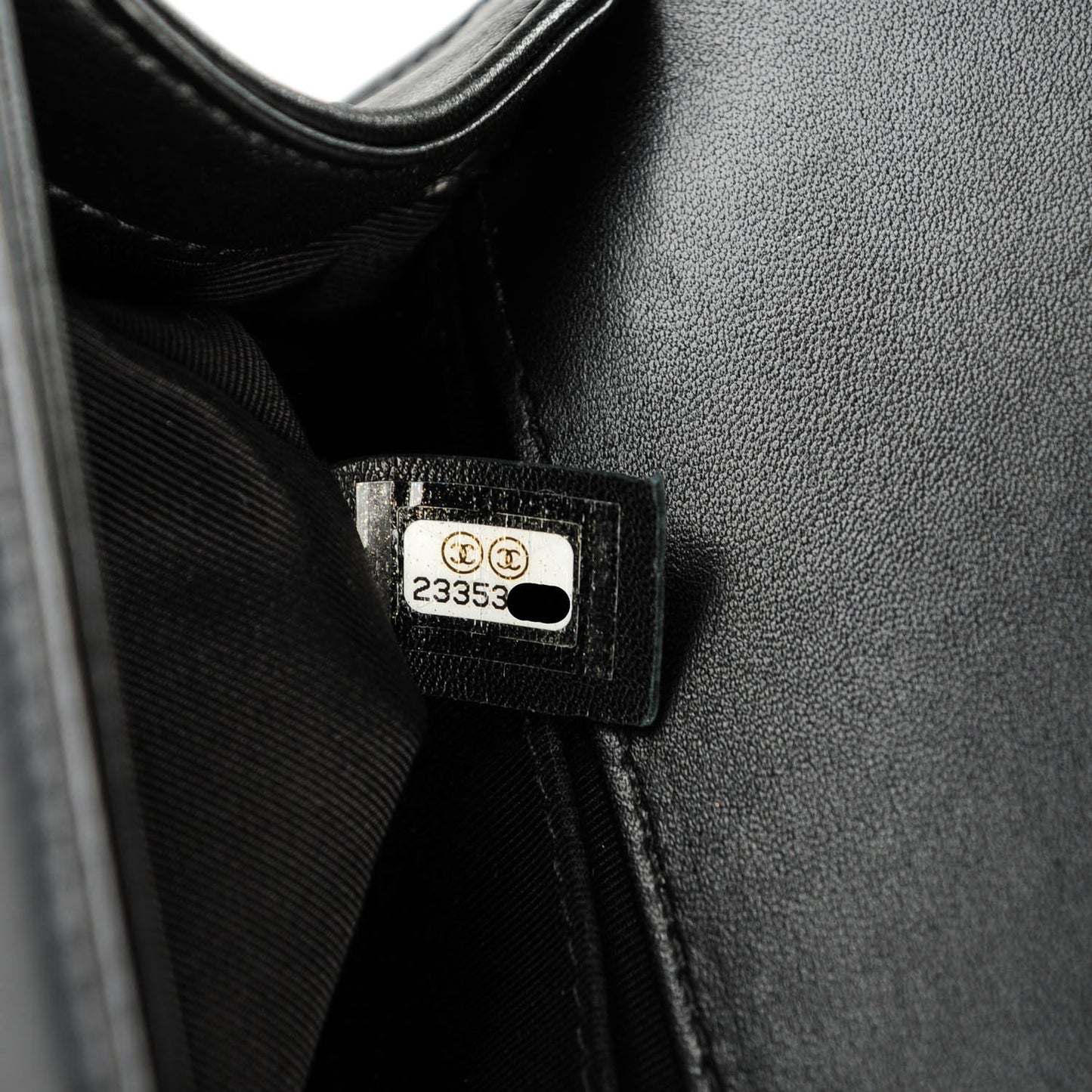 Lambskin Quilted Medium Boy Flap Black