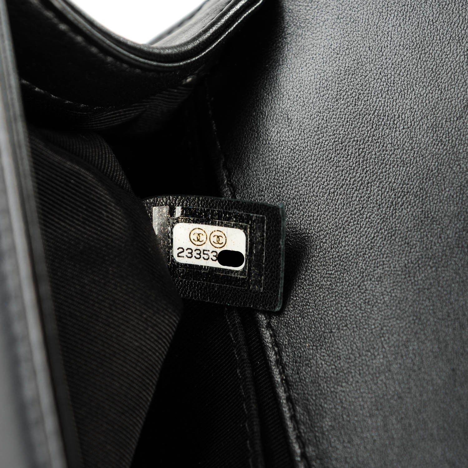 Chanel Lambskin Quilted Medium Boy Flap Black 8 of 8