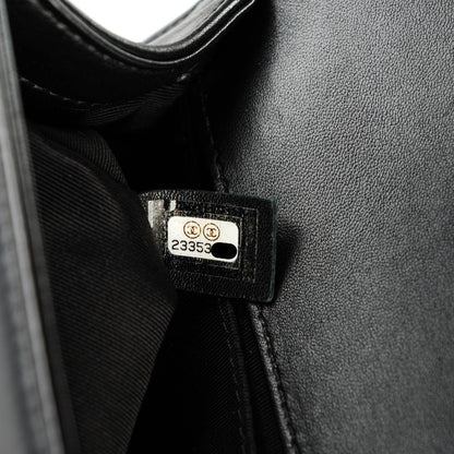 Chanel Lambskin Quilted Medium Boy Flap Black 8 of 8
