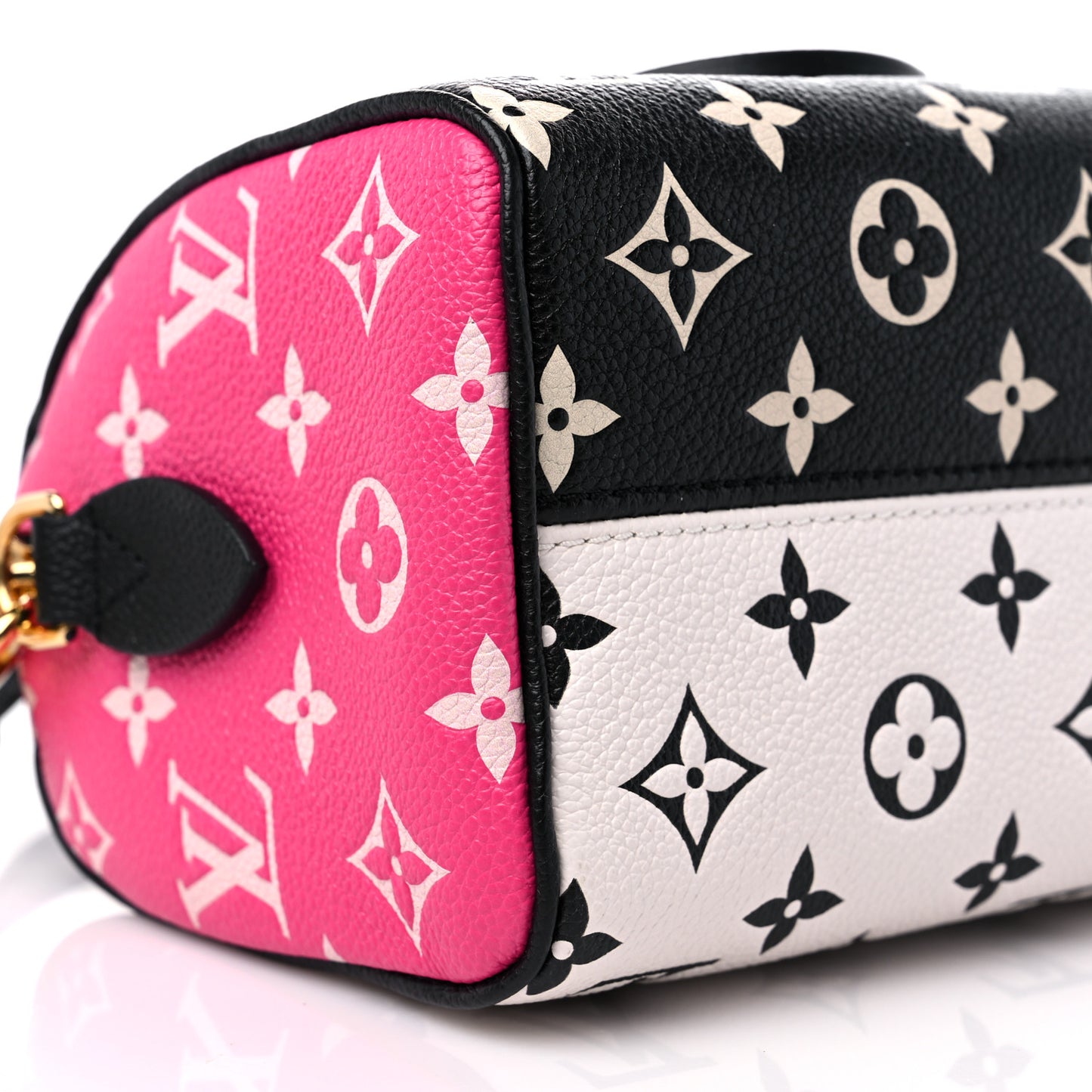 Empreinte Monogram Spring in the City Speedy Bandouliere 20 Black White Pink