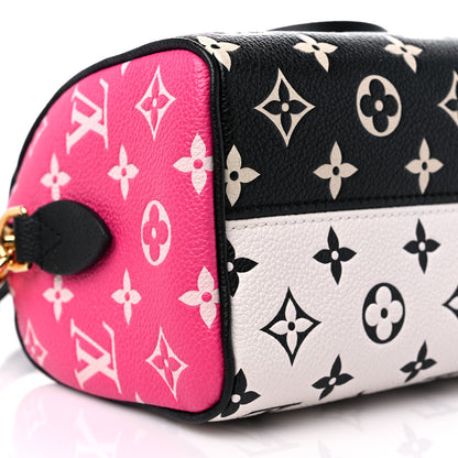 Louis Vuitton Empreinte Monogram Spring in the City Speedy Bandouliere 20 Black White Pink 7 of 9