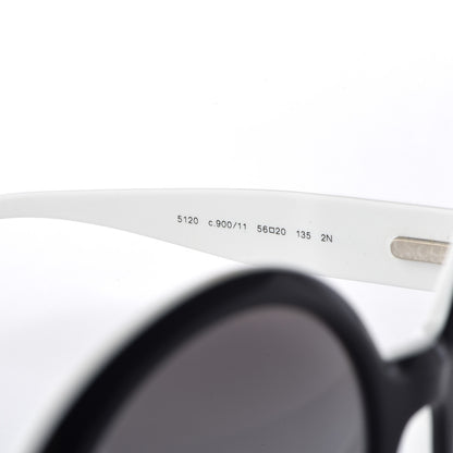 Chanel Quilted CC Mod Sunglasses 5120 Black White 5 of 10
