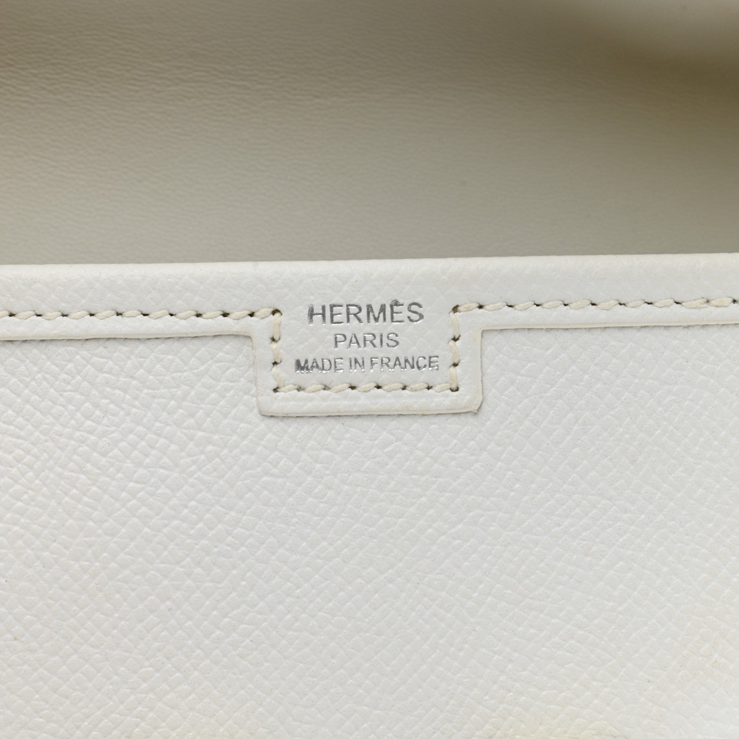 Hermes Epsom Jige Elan 29 Clutch White 6 of 9