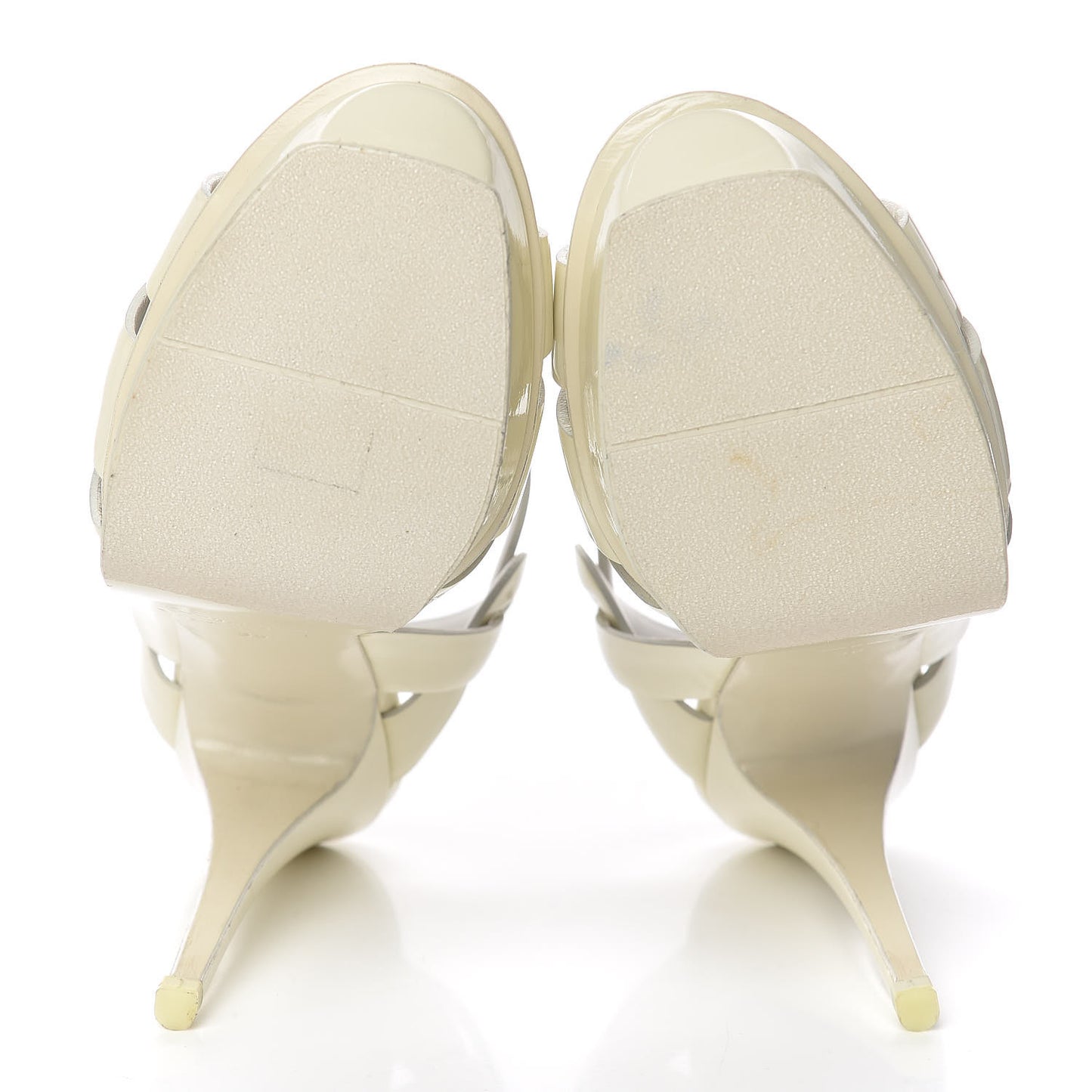 Patent Tribute 105 Platform Sandals 38 Ivory