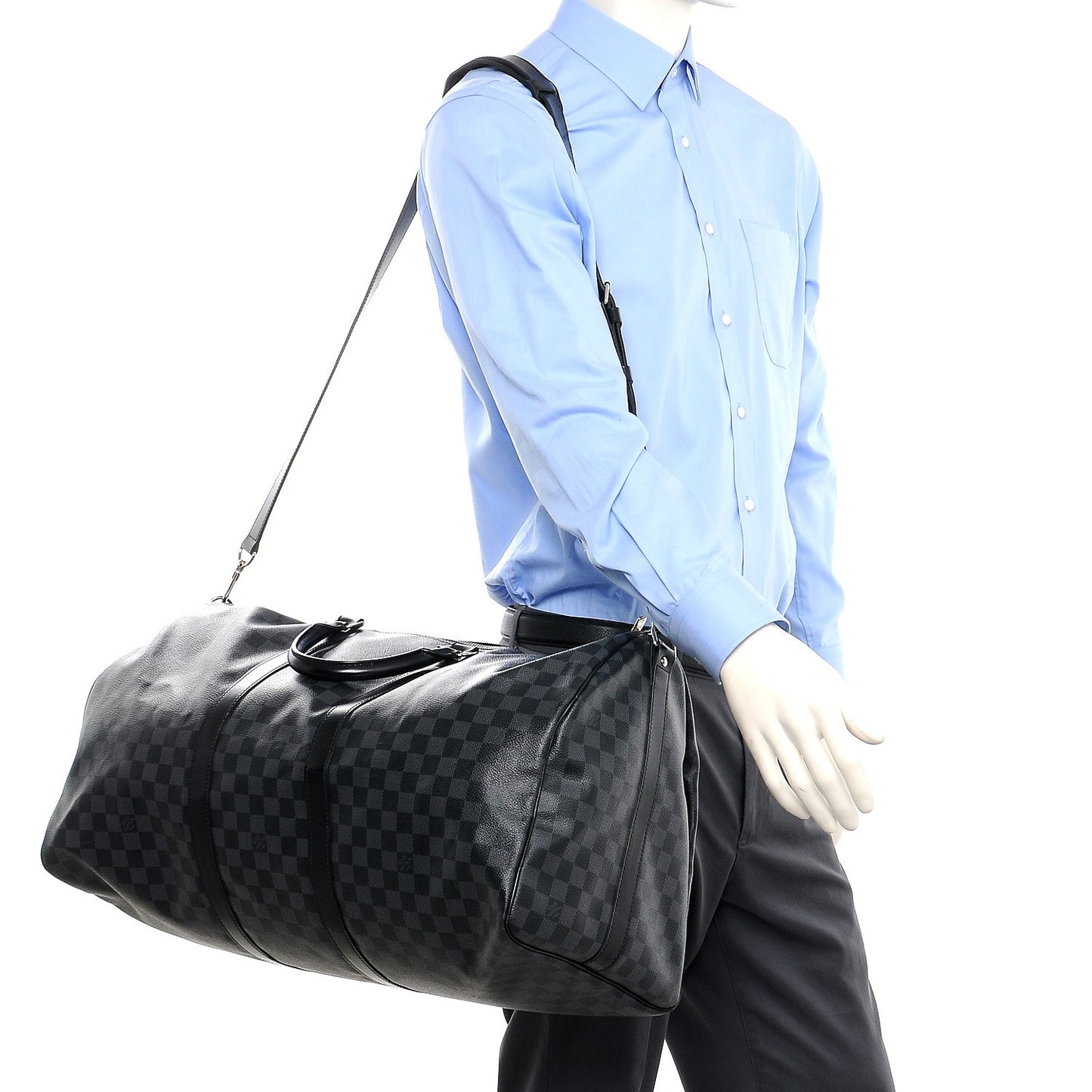 Damier Graphite Keepall Bandouliere 55