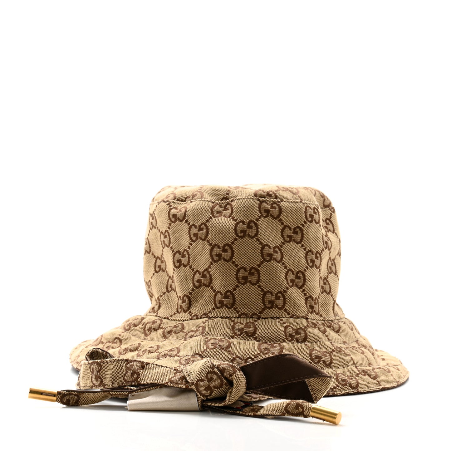Canvas Monogram Reversible Bucket Hat XL Brown