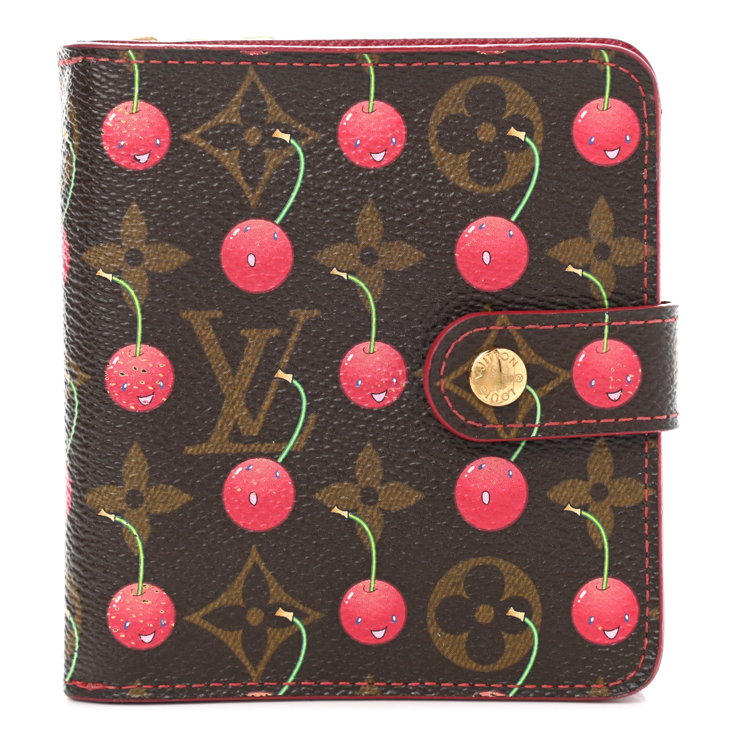 Louis Vuitton Monogram Cerises Compact Zippe Wallet 1 of 12