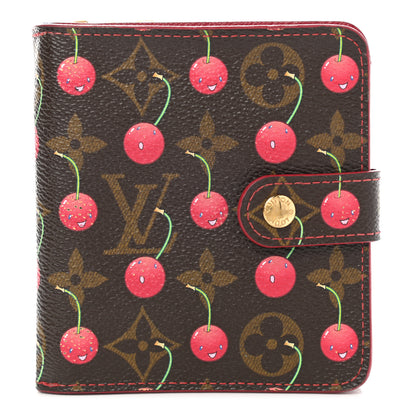 Louis Vuitton Monogram Cerises Compact Zippe Wallet 1 of 12