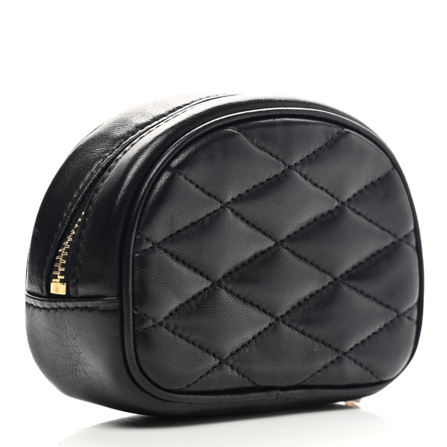 Saint Laurent Lambskin Quilted Lolita Cosmetic Pouch Black 3 of 7