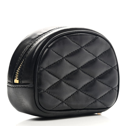 Saint Laurent Lambskin Quilted Lolita Cosmetic Pouch Black 3 of 7