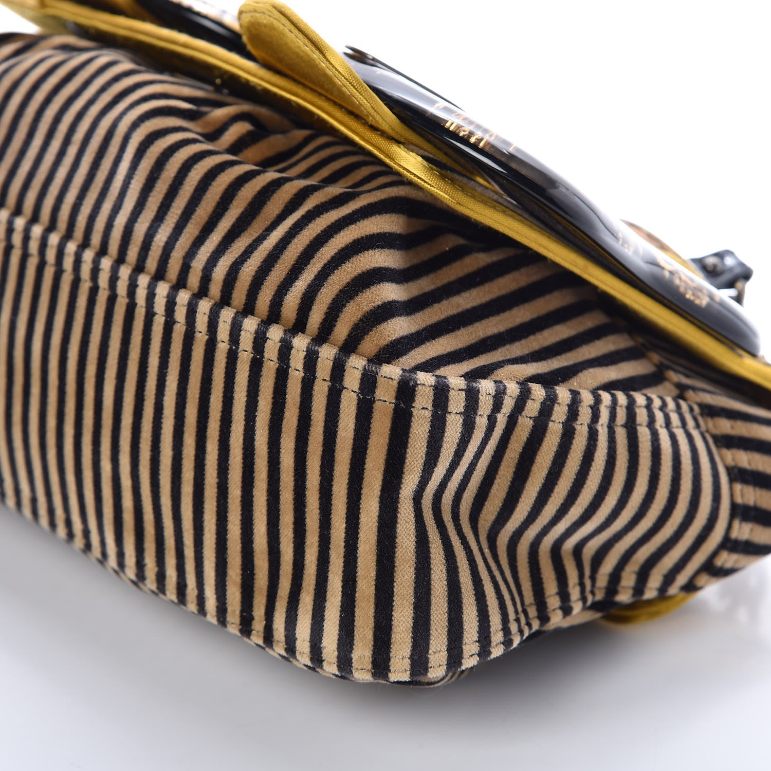 Fendi Velvet Calf Hair Pequin B Bag Tan Black 6 of 9