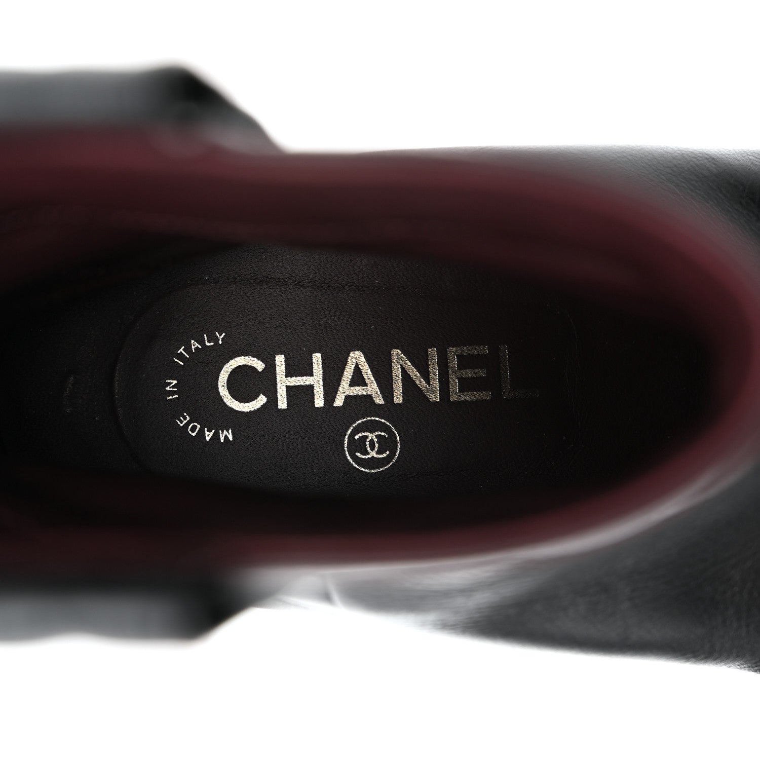 Chanel Calfskin CC Ankle Boots 38 Black 6 of 9
