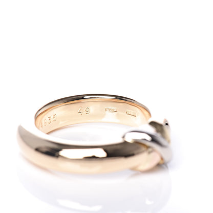 Cartier 18K Yellow White Pink Gold Trinity Band Ring 49 4.75 8 of 9