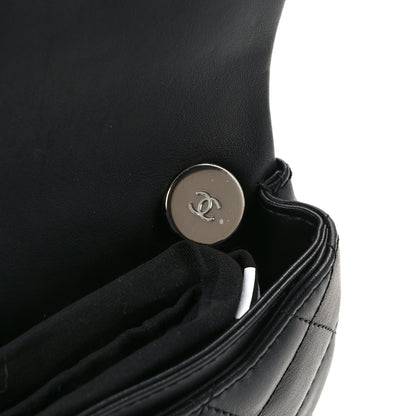 Chanel Calfskin Quilted CC Uniform Flap Belt Bag Black 12 of 12
