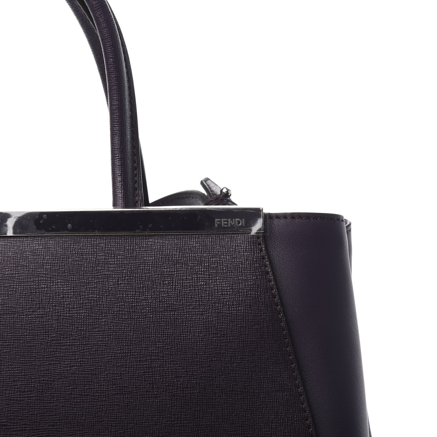 Fendi Vitello Elite Regular 2Jours Tote Ametista 11 of 12