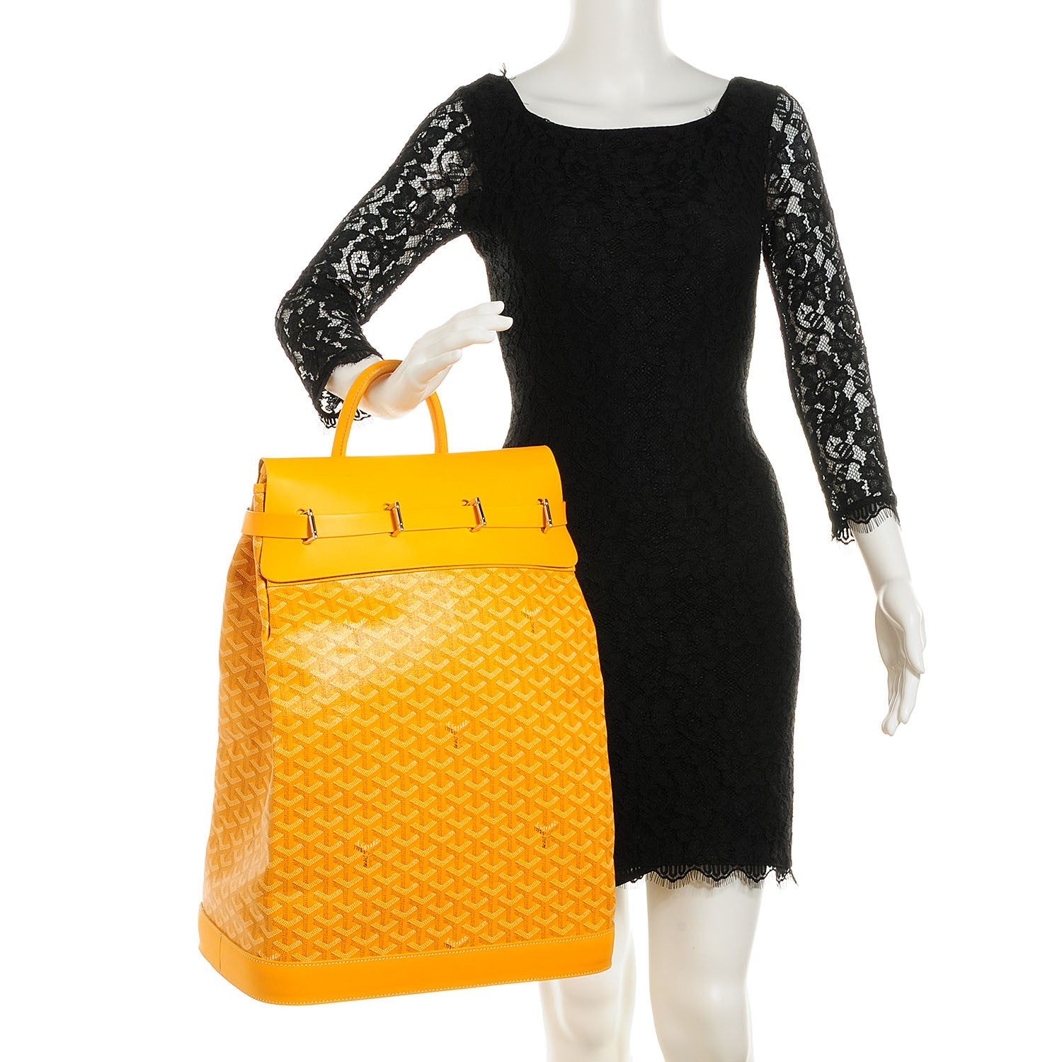 Goyard Goyardine Steamer Bag Yellow 2 of 9